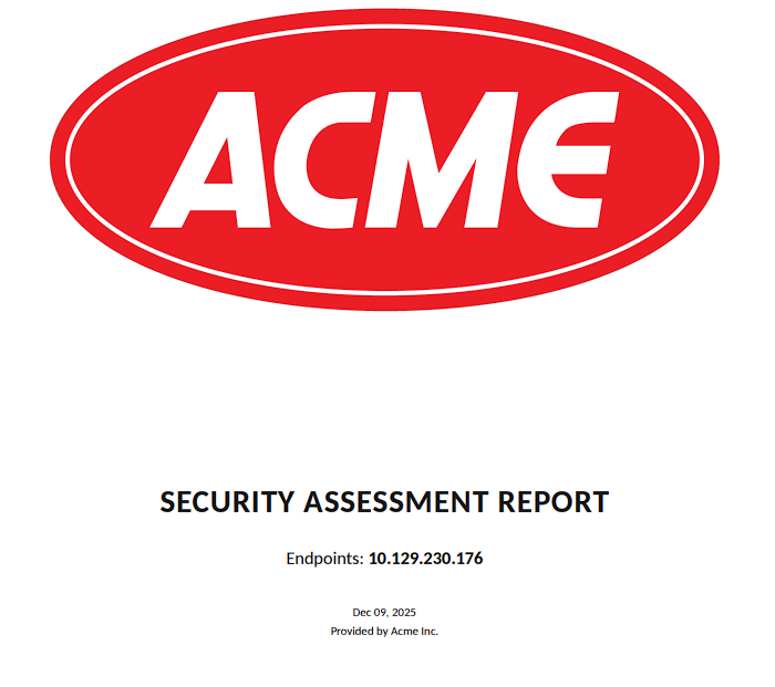 White Label Report Example