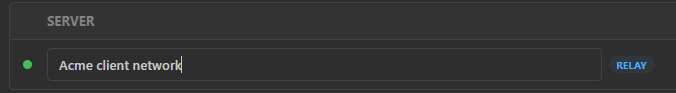Editing a connected Shell Server name